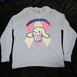 Sanrio Cinnamoroll Pastel Blue Knit Top